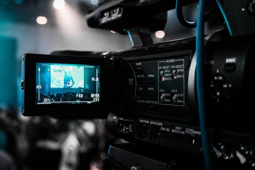 Camera filming